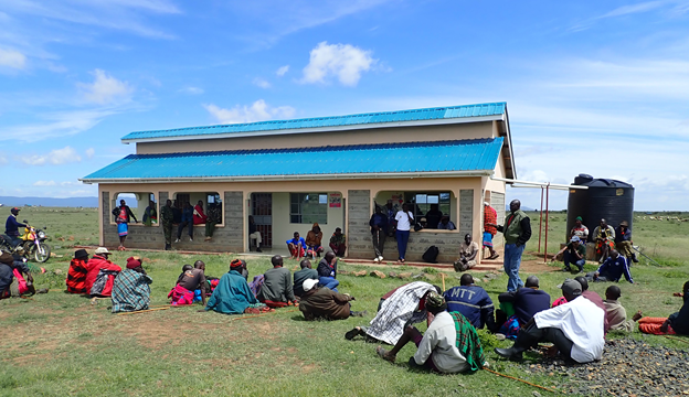 A public meeting in northern Kenya