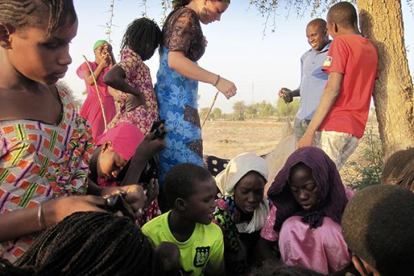 Alicia Leacox assists Senegal community planting trees