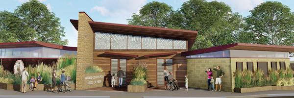 Artist rendering of a new welcome center